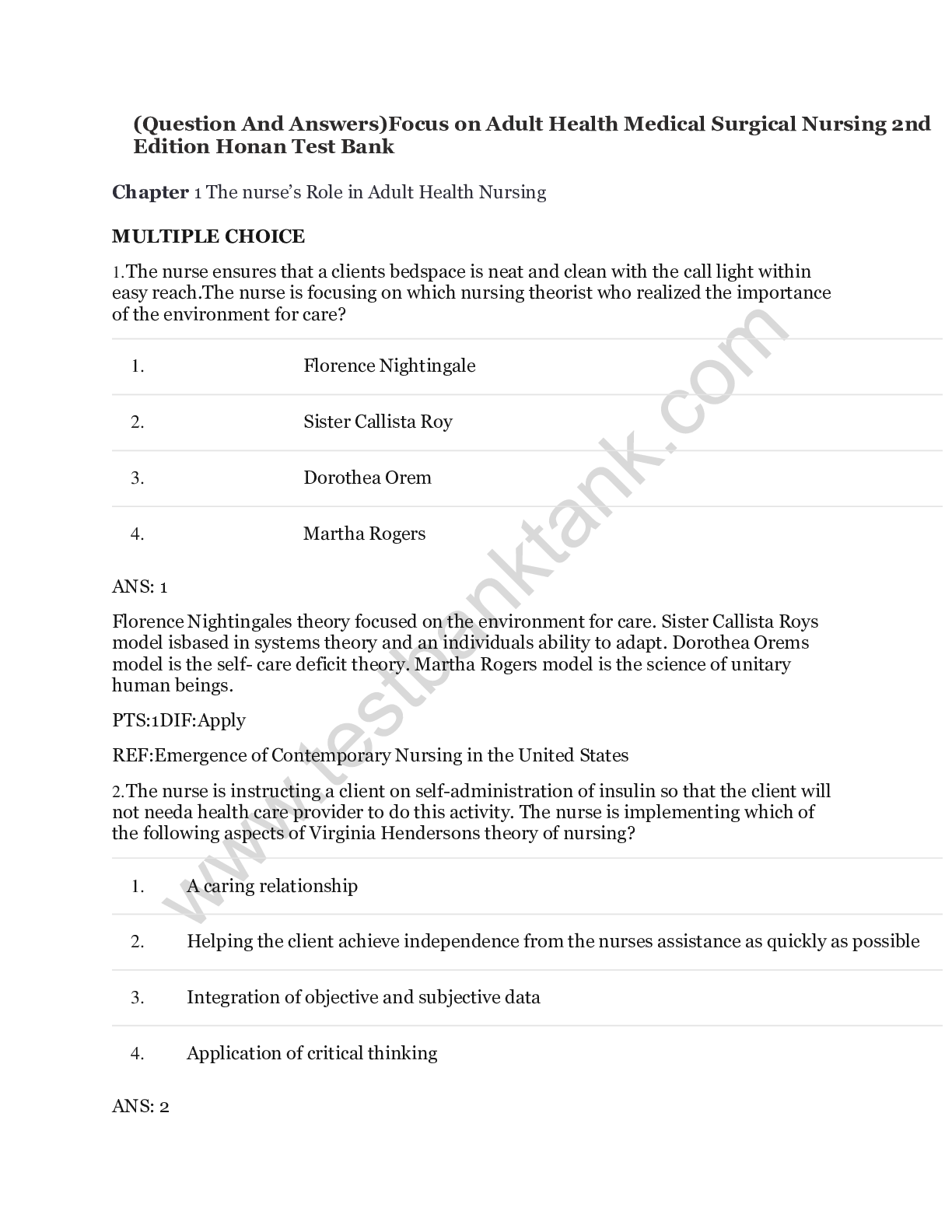 Preview image for (Question And Answers)Focus_on_Adult_Health_Medical_Surgical_Nursing_2nd_Edition_Honan_Test_Bank.pdf